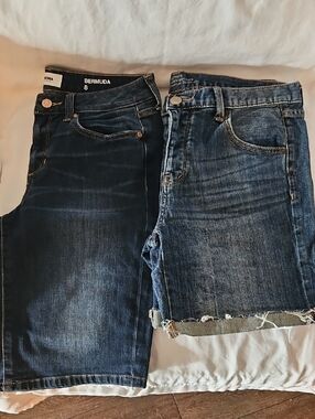 (2) Pairs Of Jean Shorts Size 8